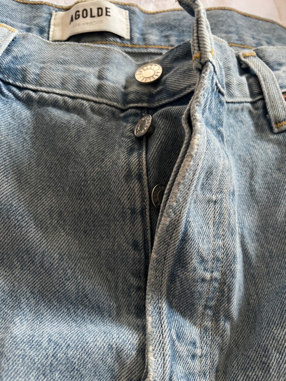 Agolde Parker long - Denim Cutoff Shorts - Picture 4 of 6